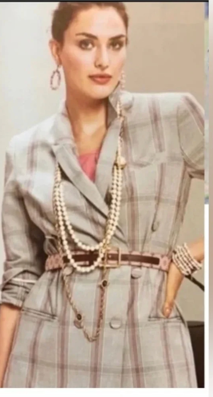 Cabi Sleuth Blazer Women's Size 10 Gray Plaid Relaxed Fit Preppy Office Career